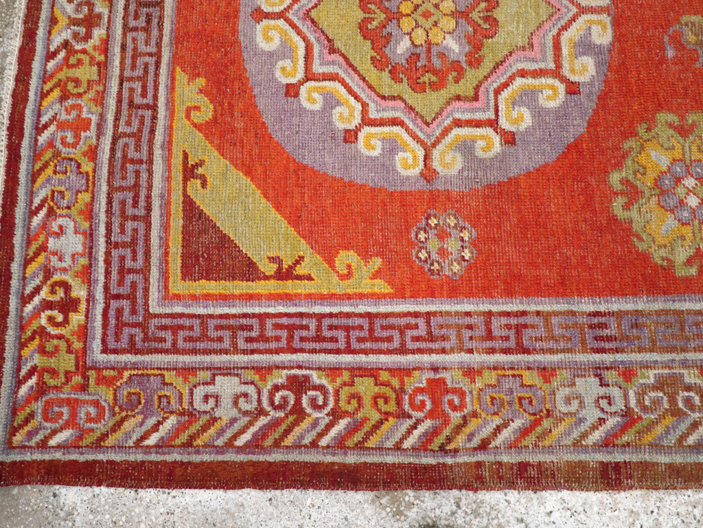 Antique East Turkestan Khotan Rug, No.23461 - Gsblank