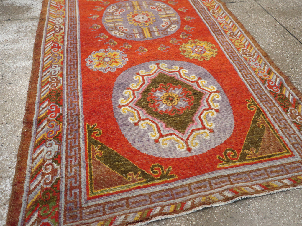 Antique East Turkestan Khotan Rug, No.23461 - Gsblank