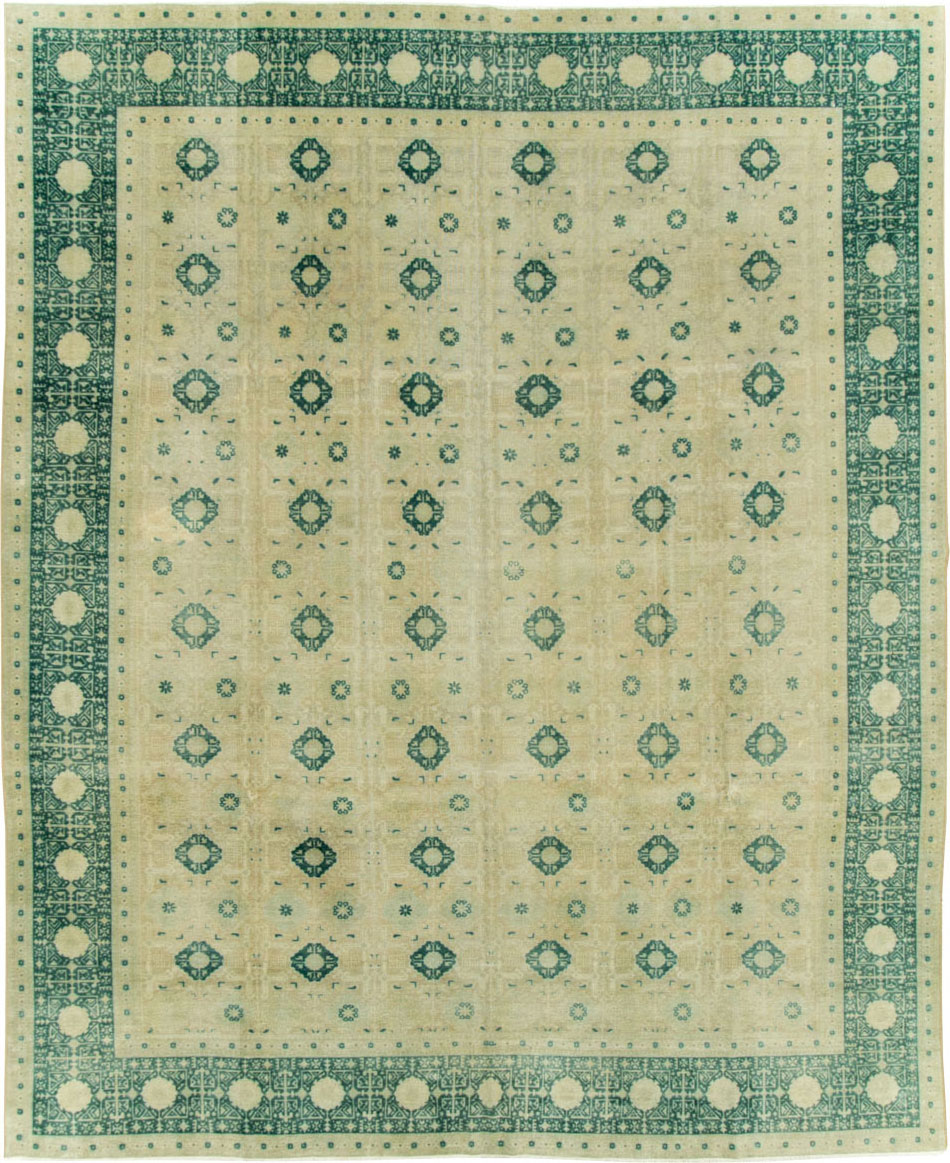 Vintage Persian Tabriz Carpet, No.23476 - Gsblank
