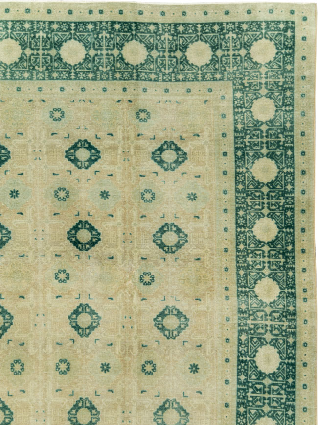 Vintage Persian Tabriz Carpet, No.23476 - Gsblank