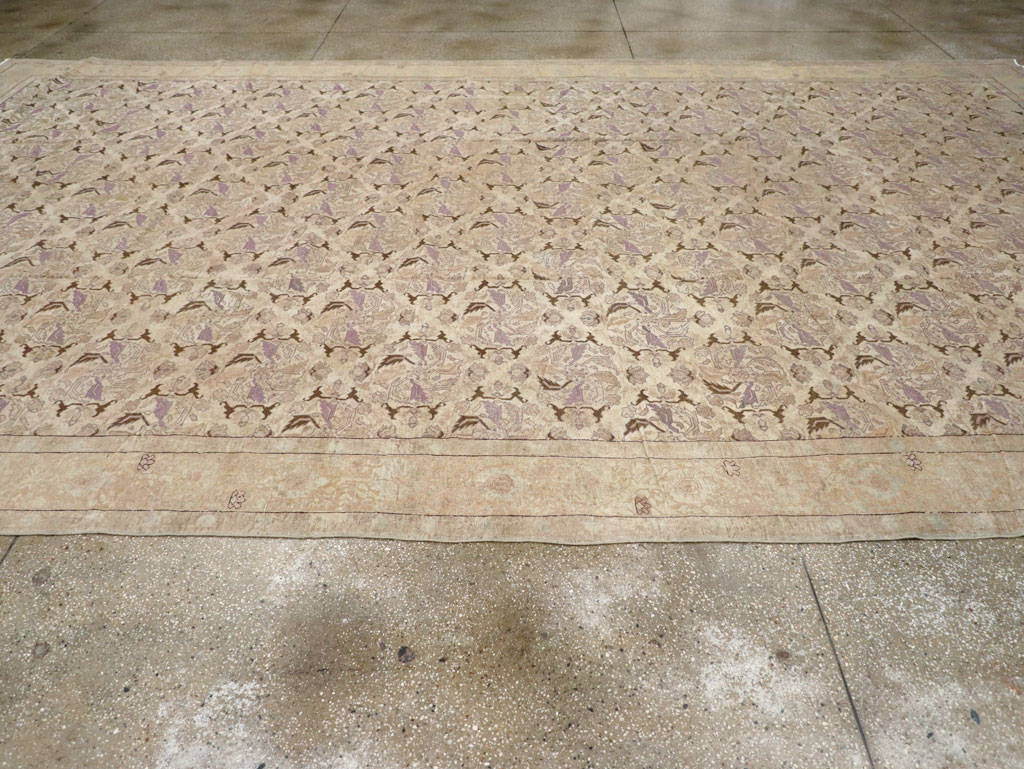 Antique Persian Senneh Tabriz Carpet, No.23515 - Gsblank