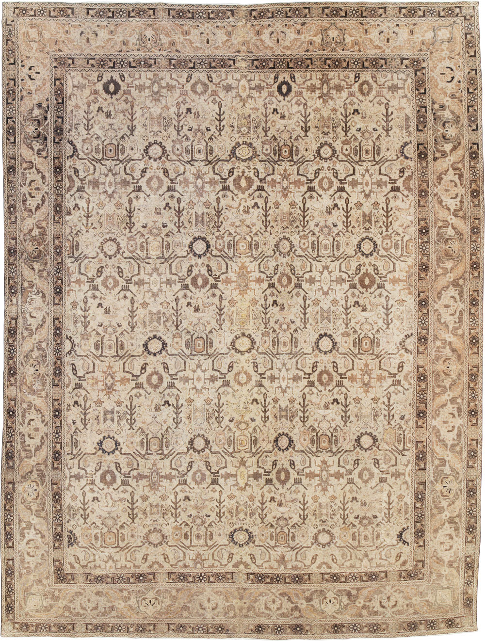 Antique Persian Tabriz Carpet, No.23527 - Gsblank
