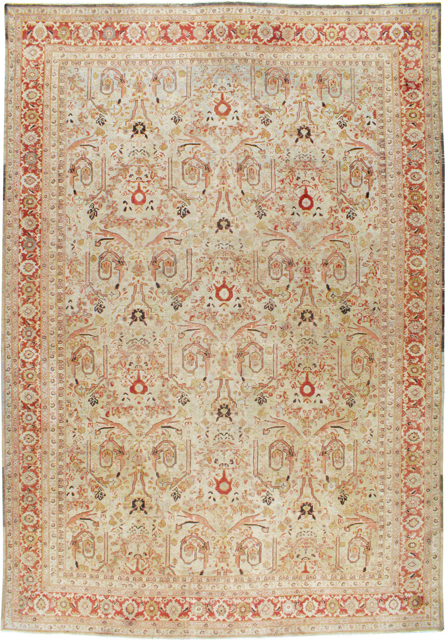 Antique Persian Mahal Carpet, No.23530 - Gsblank