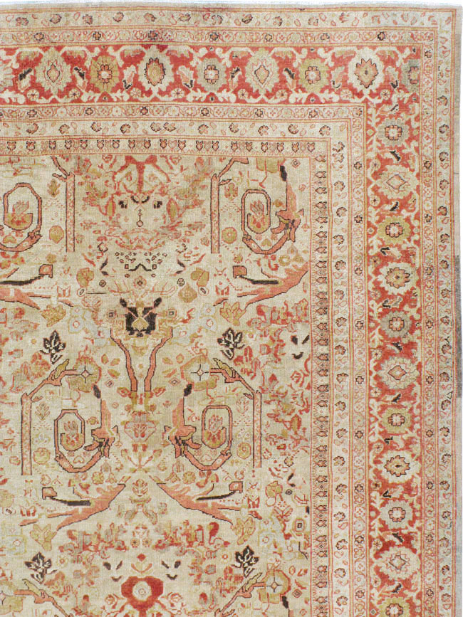 Antique Persian Mahal Carpet, No.23530 - Gsblank