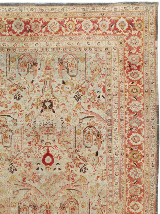 Antique Persian Mahal Carpet, No.23530 - Gsblank
