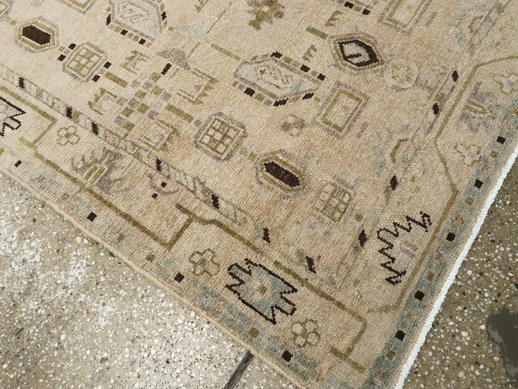 Vintage Persian Malayer Runner, No.23539 - Gsblank