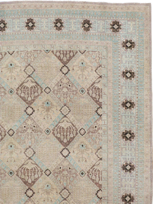 Vintage Persian Kashan Carpet, No.23545 - Gsblank