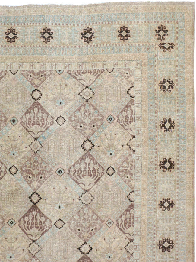 Vintage Persian Kashan Carpet, No.23545 - Gsblank