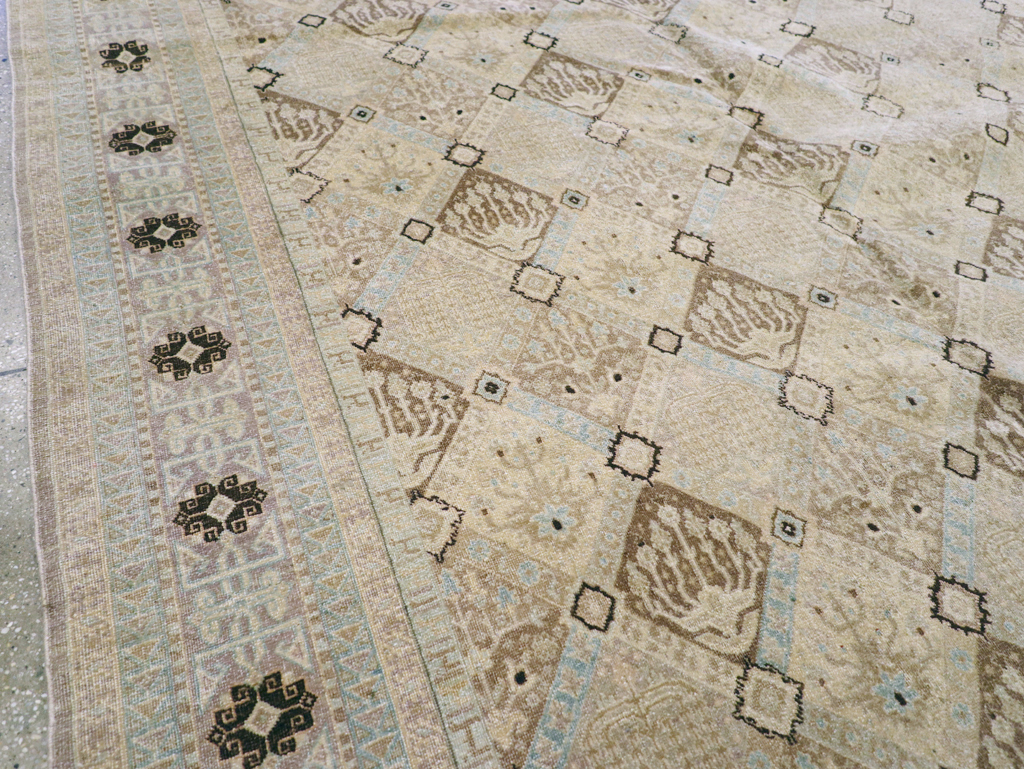 Vintage Persian Kashan Carpet, No.23545 - Gsblank