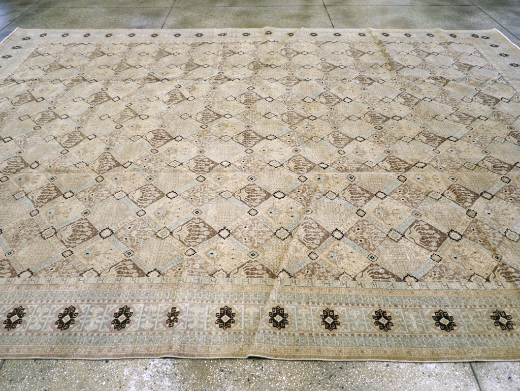 Vintage Persian Kashan Carpet, No.23545 - Gsblank