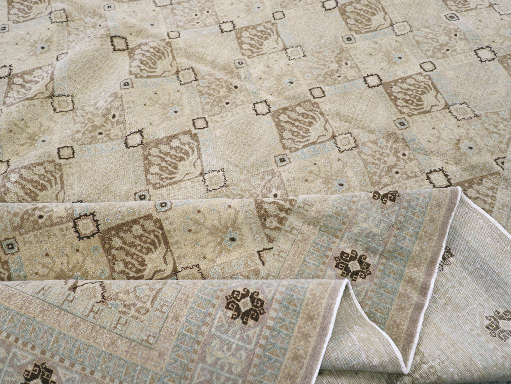 Vintage Persian Kashan Carpet, No.23545 - Gsblank