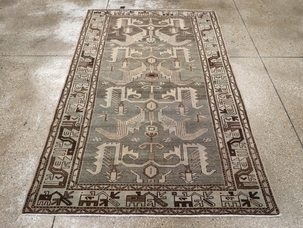 Vintage Persian Malayer Rug, No.23552 - Gsblank