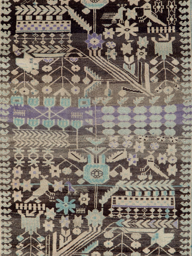 Vintage Persian Malayer Runner, No.23564 - Gsblank