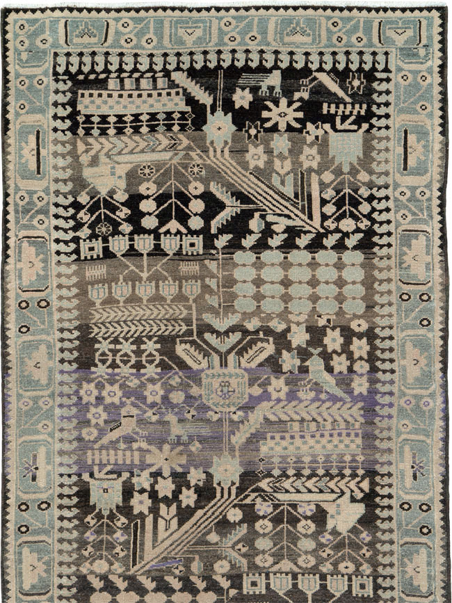Vintage Persian Malayer Runner, No.23564 - Gsblank