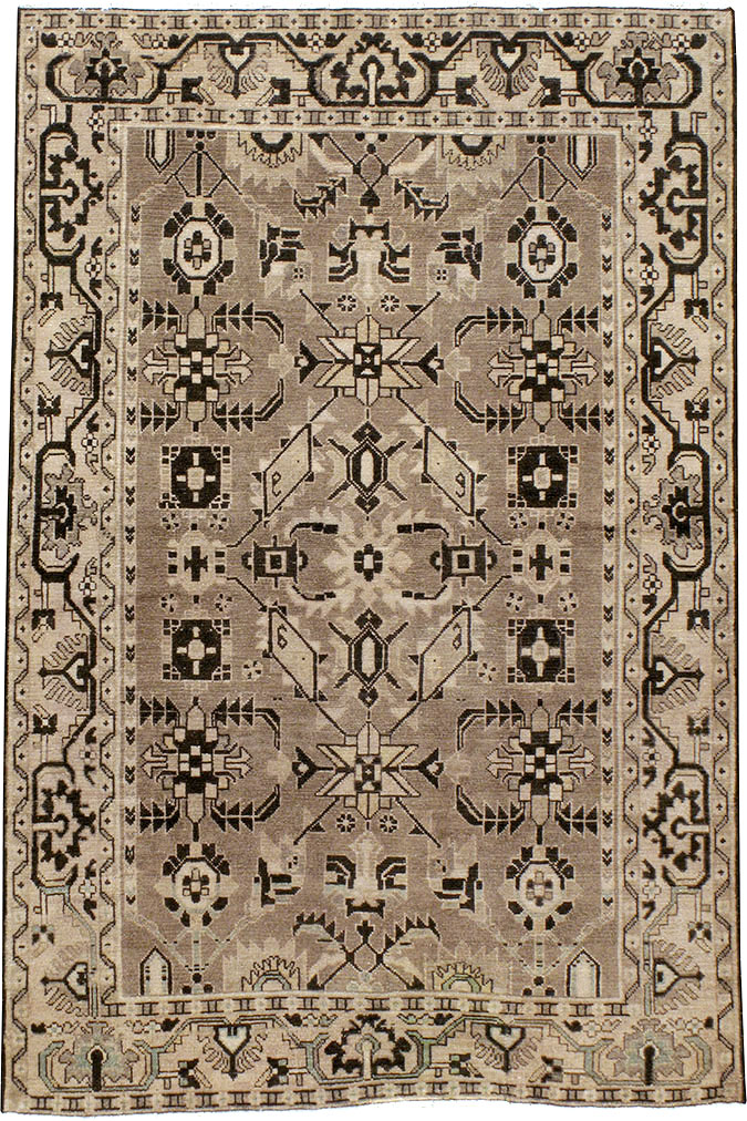 Vintage Persian Malayer Accent Rug, No.23567 - Gsblank