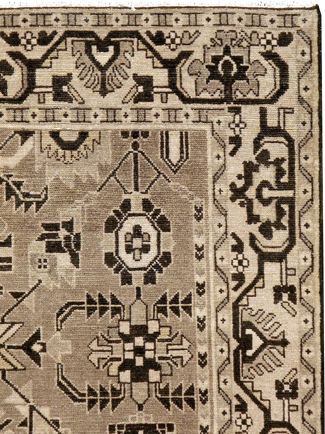 Vintage Persian Malayer Accent Rug, No.23567 - Gsblank