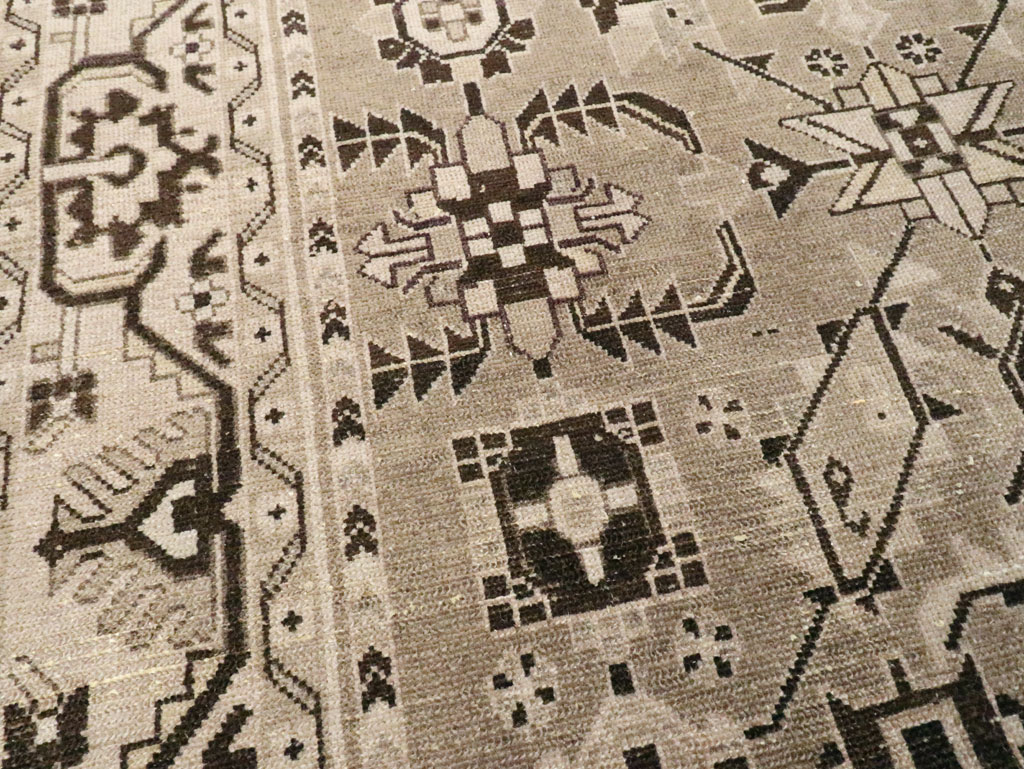 Vintage Persian Malayer Accent Rug, No.23567 - Gsblank