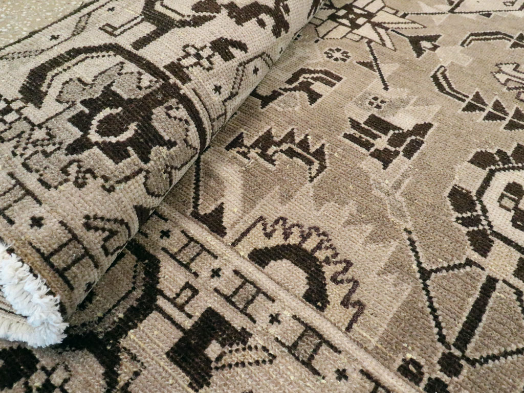 Vintage Persian Malayer Accent Rug, No.23567 - Gsblank