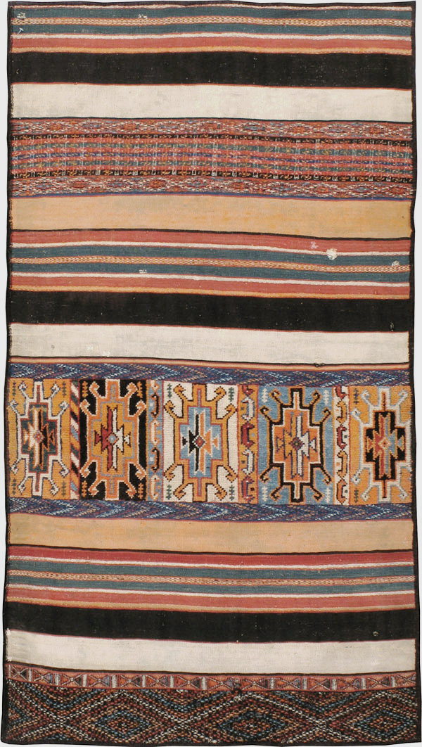 Vintage Persian Flat-weave Kilim, No.23578 - Gsblank