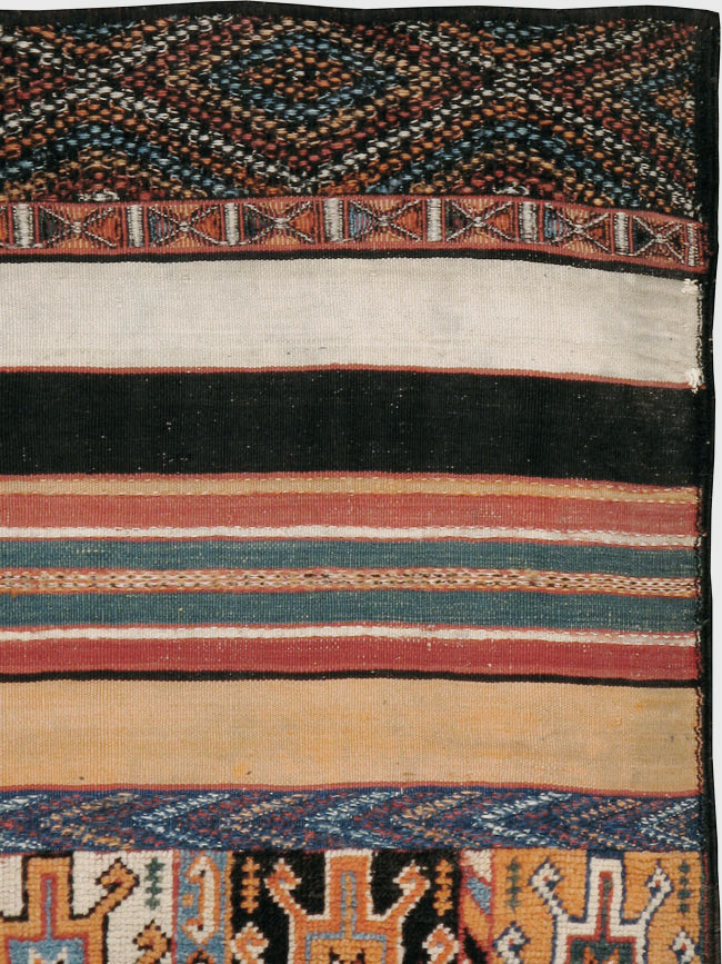 Vintage Persian Flat-weave Kilim, No.23578 - Gsblank