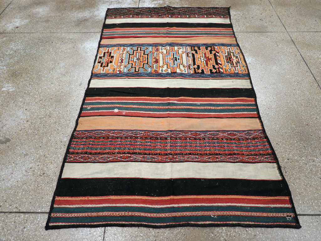 Vintage Persian Flat-weave Kilim, No.23578 - Gsblank