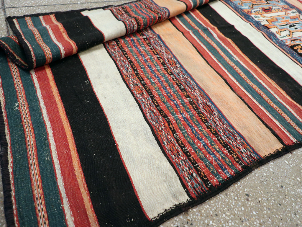 Vintage Persian Flat-weave Kilim, No.23578 - Gsblank