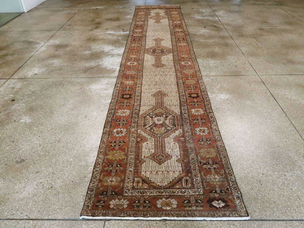 Vintage Persian Malayer Runner, No.23594 - Gsblank