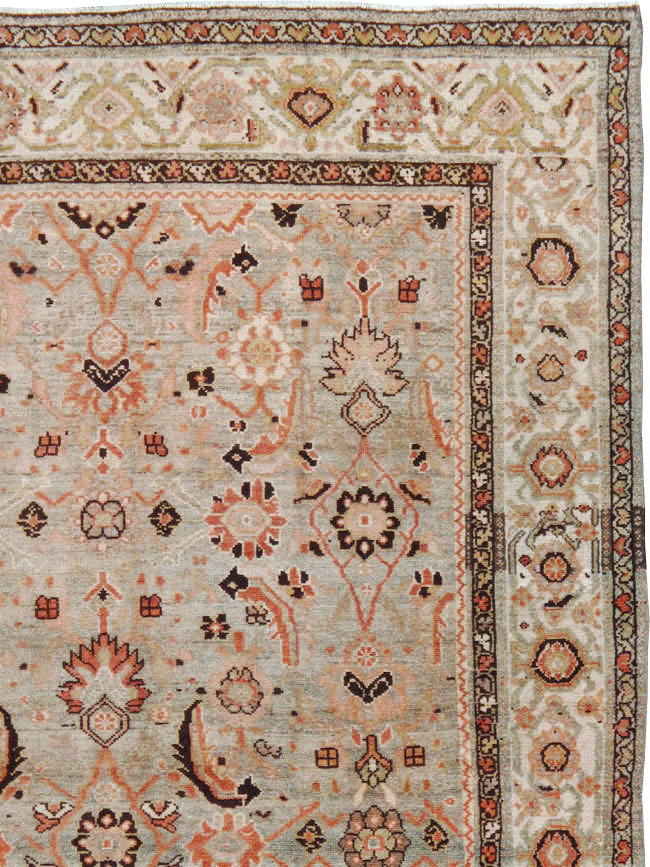 Vintage Persian Malayer Wide Gallery Runner, No.23606 - Gsblank