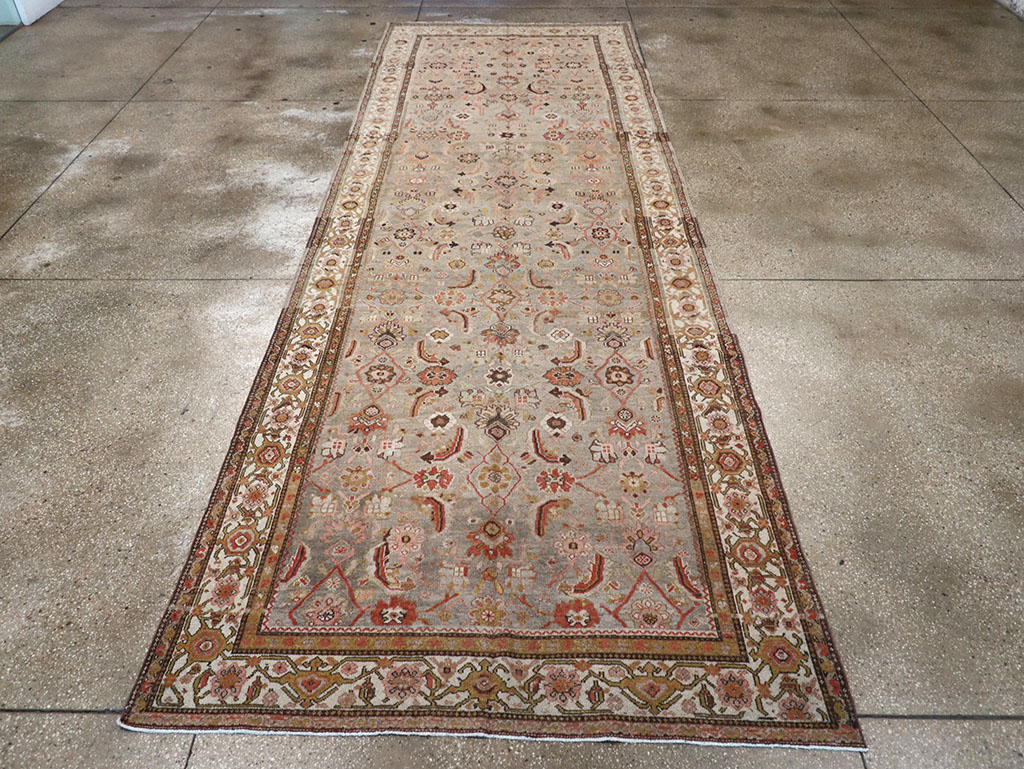 Vintage Persian Malayer Wide Gallery Runner, No.23606 - Gsblank