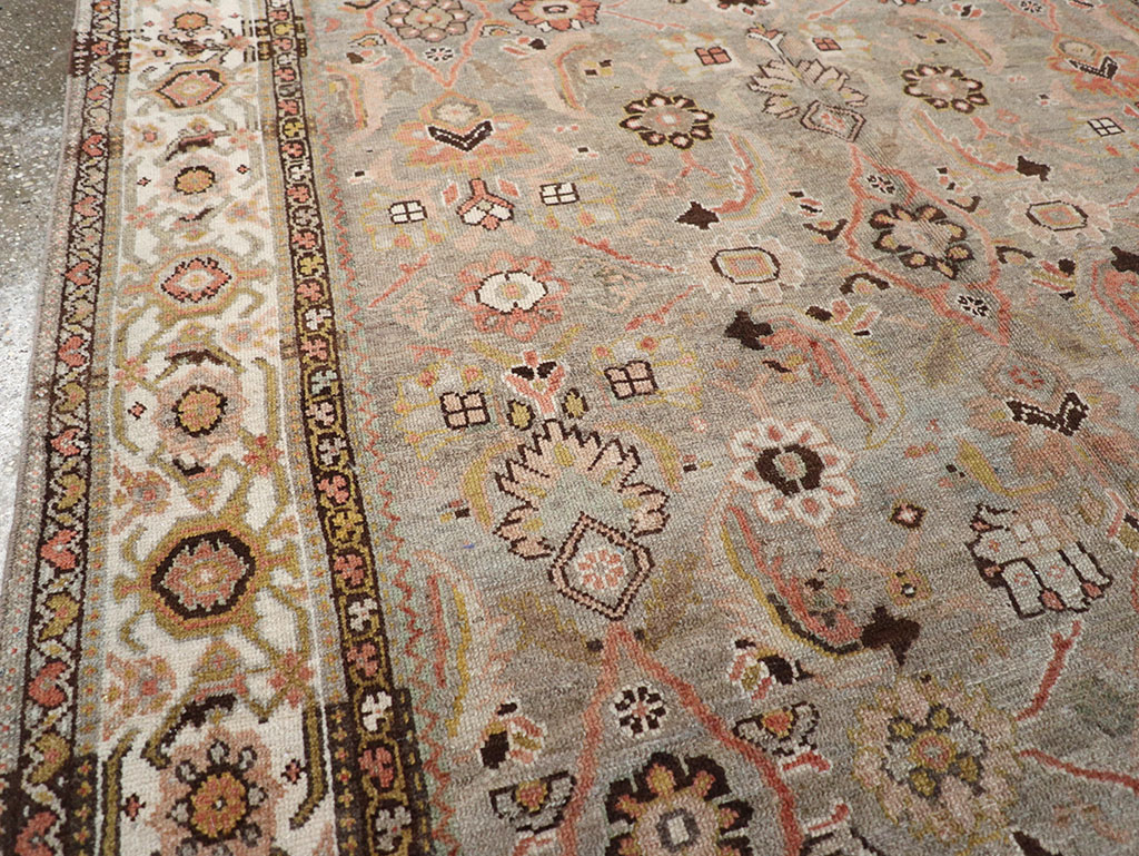 Vintage Persian Malayer Wide Gallery Runner, No.23606 - Gsblank