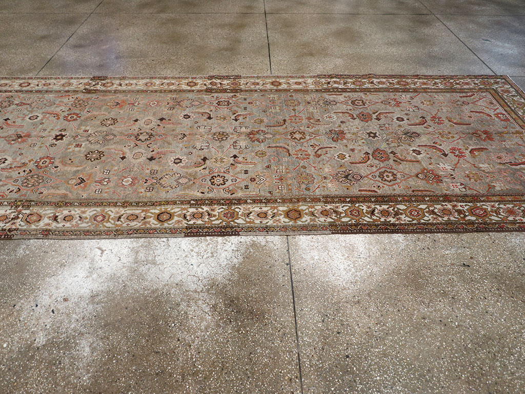 Vintage Persian Malayer Wide Gallery Runner, No.23606 - Gsblank