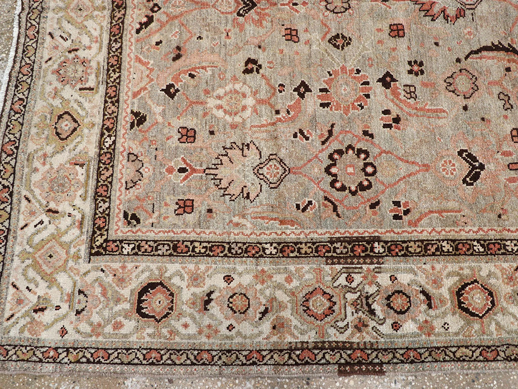 Vintage Persian Malayer Wide Gallery Runner, No.23606 - Gsblank