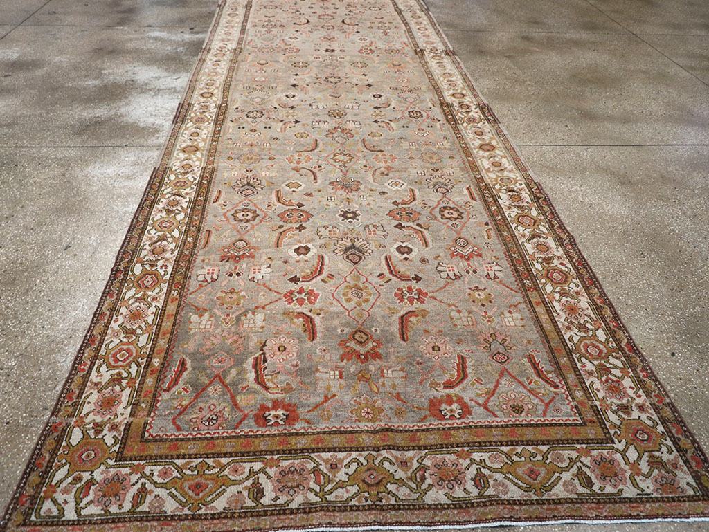 Vintage Persian Malayer Wide Gallery Runner, No.23606 - Gsblank