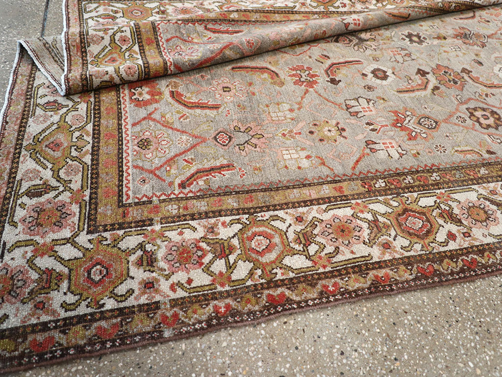 Vintage Persian Malayer Wide Gallery Runner, No.23606 - Gsblank