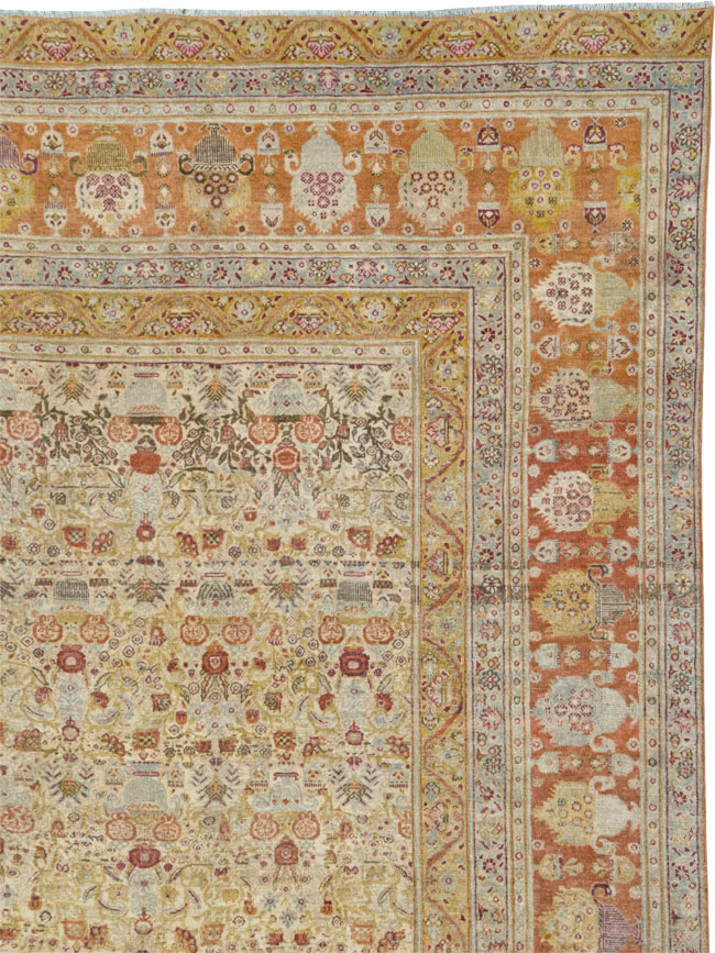 Antique Persian Tabriz Carpet, No.23608 - Gsblank