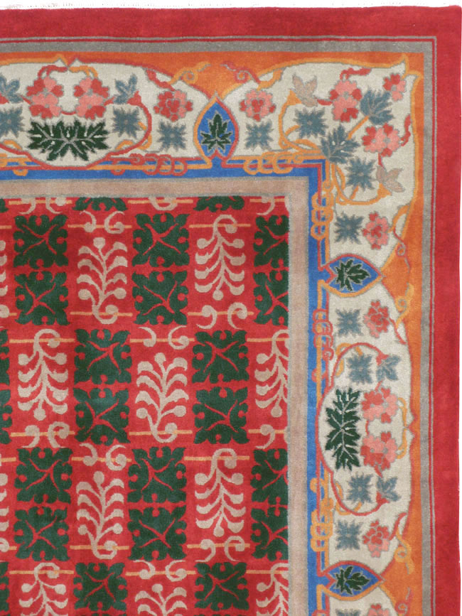 Vintage Chinese Art Deco Carpet, No.23612 - Gsblank