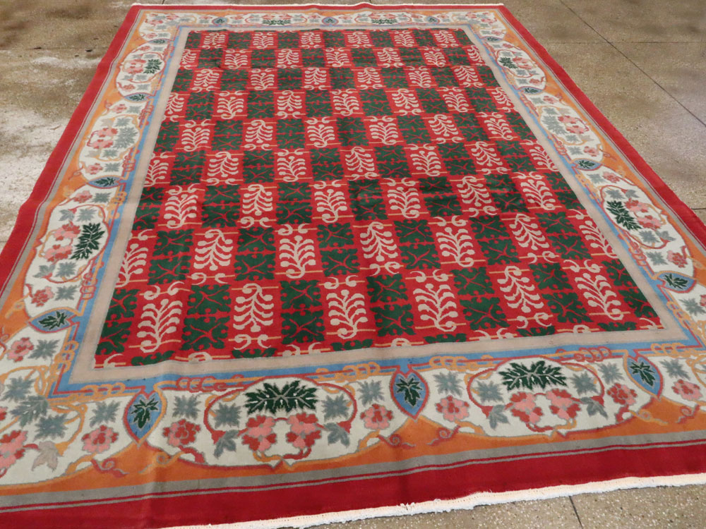 Vintage Chinese Art Deco Carpet, No.23612 - Gsblank
