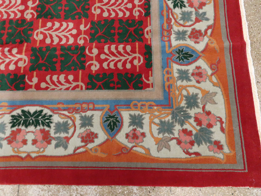 Vintage Chinese Art Deco Carpet, No.23612 - Gsblank