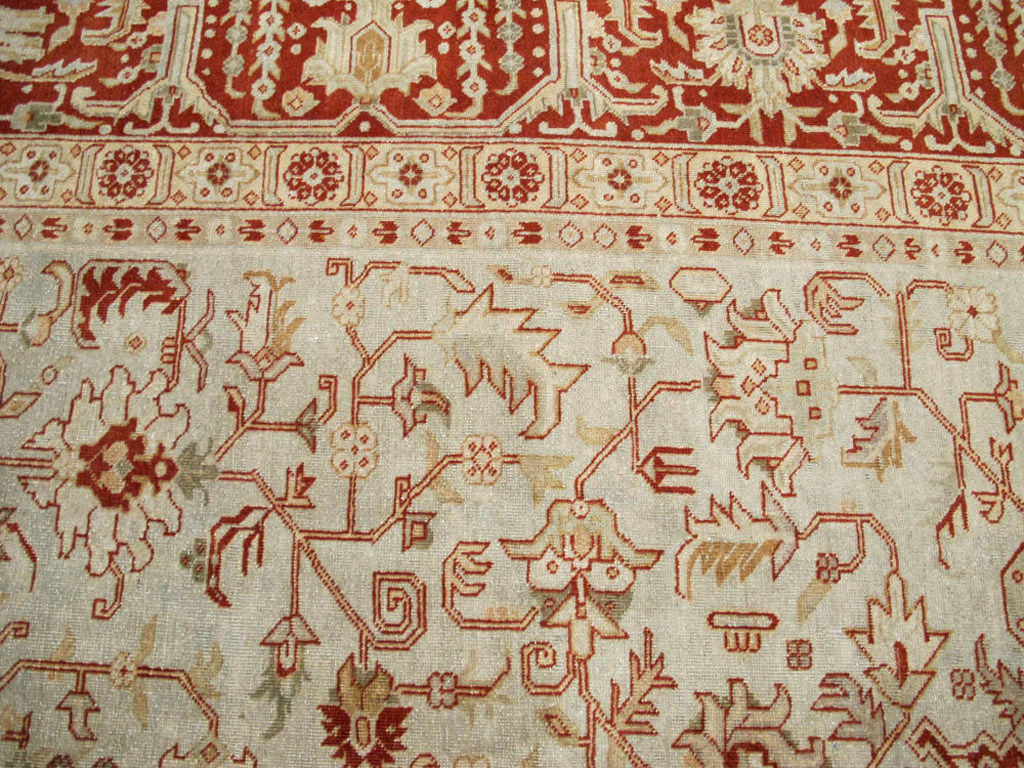 Antique Persian Tabriz Carpet, No.23617 - Gsblank