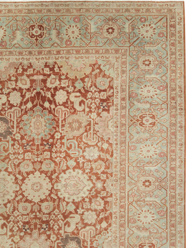 Antique Persian Tabriz Large Room Size Carpet, No.23620 - Gsblank
