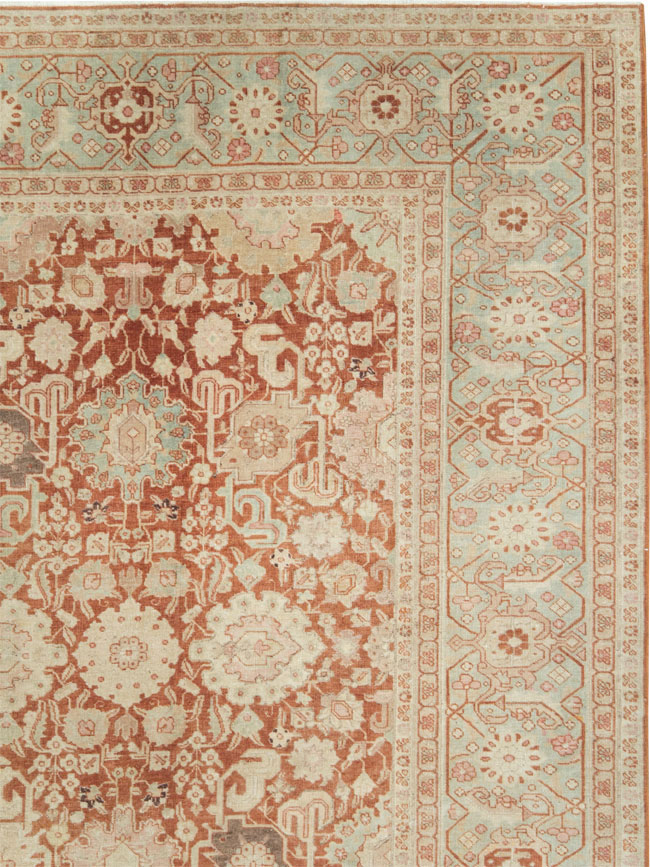 Antique Persian Tabriz Large Room Size Carpet, No.23620 - Gsblank