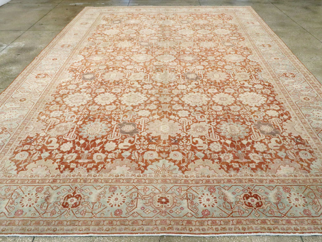 Antique Persian Tabriz Large Room Size Carpet, No.23620 - Gsblank