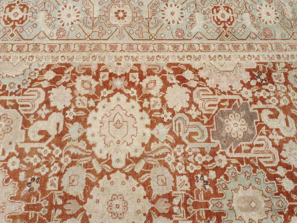 Antique Persian Tabriz Large Room Size Carpet, No.23620 - Gsblank