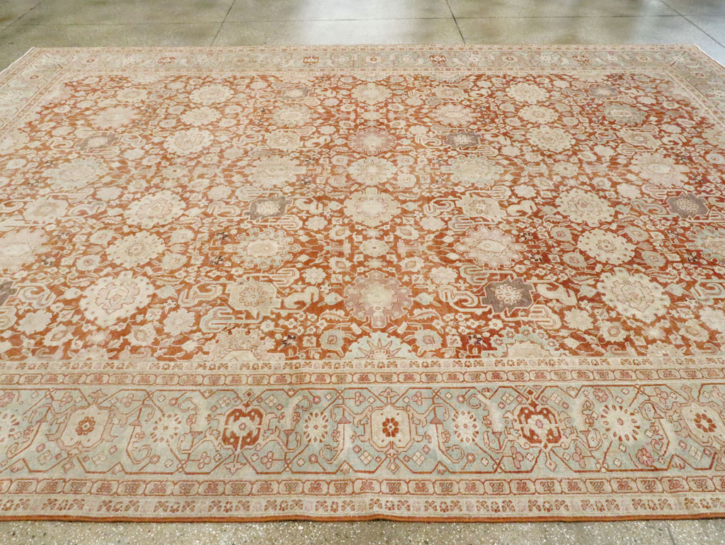 Antique Persian Tabriz Large Room Size Carpet, No.23620 - Gsblank
