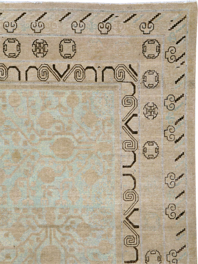 Vintage East Turkestan Khotan Gallery Carpet, No.23621 - Gsblank