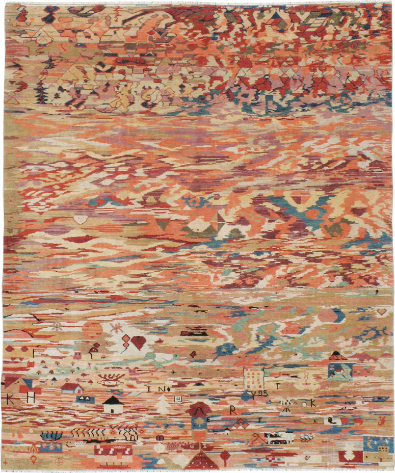 Vintage Turkish Anatolian Accent Rug, No.23629 - Gsblank