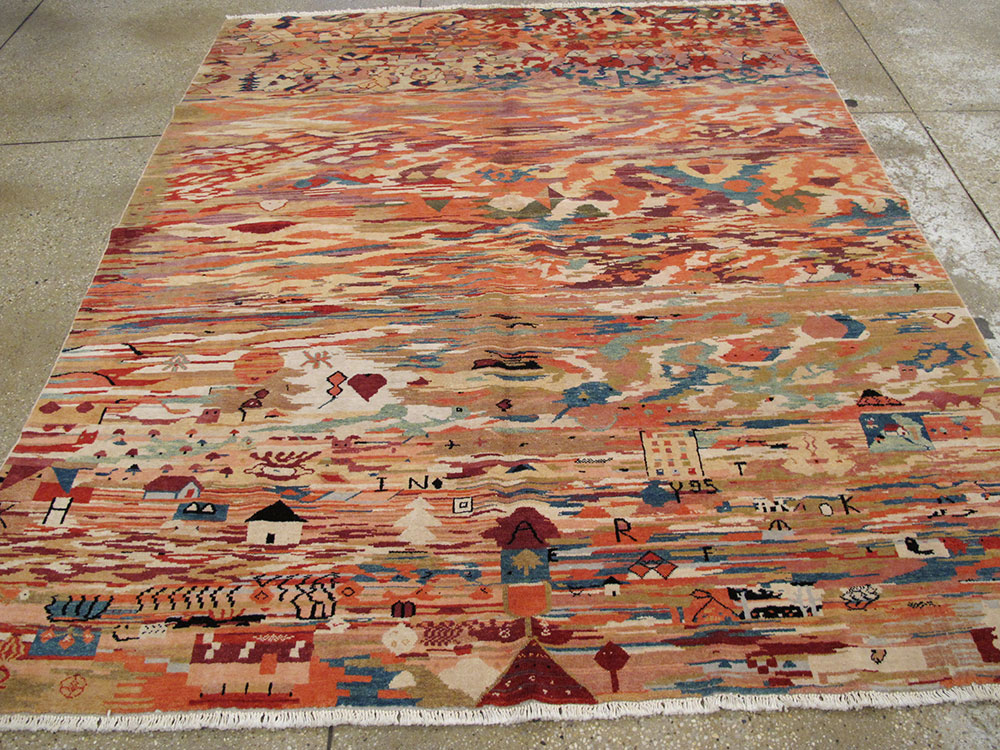 Vintage Turkish Anatolian Accent Rug, No.23629 - Gsblank