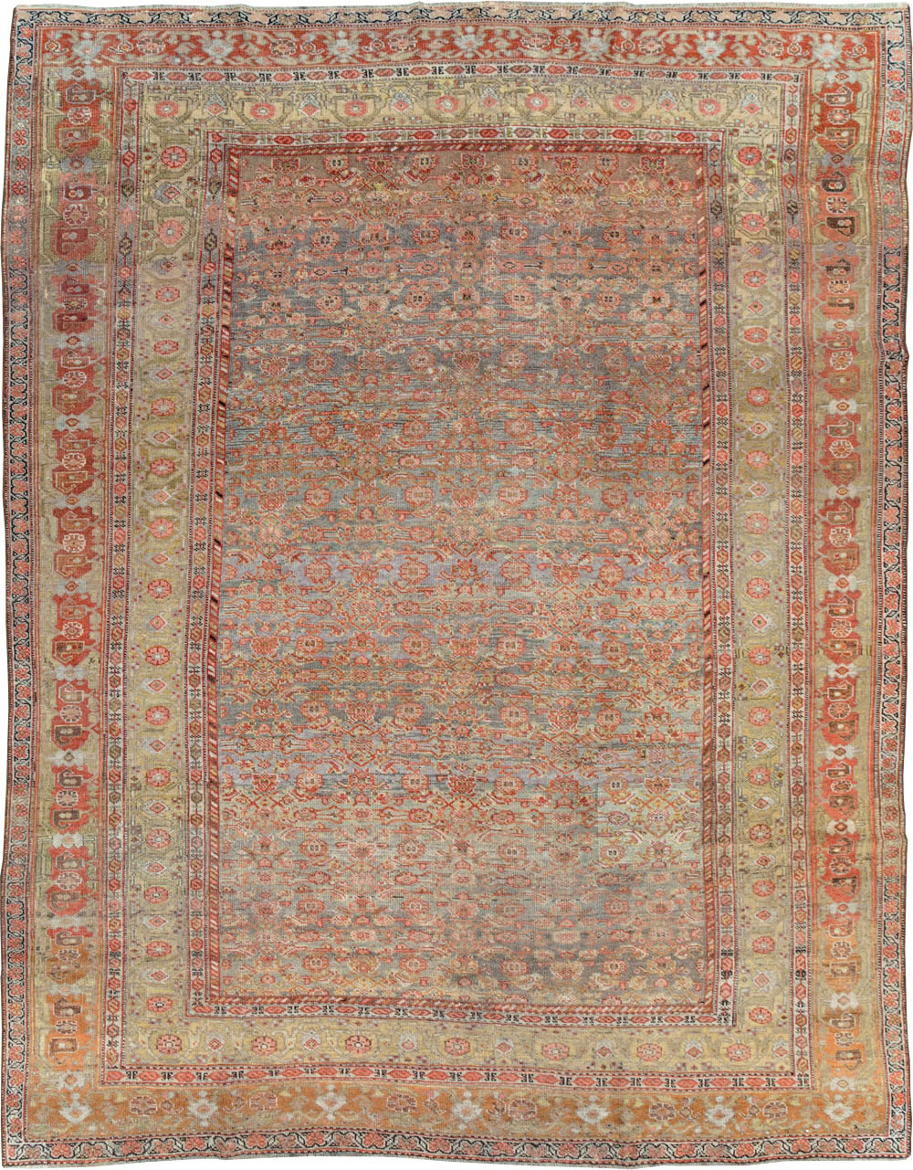 Antique Persian Bidjar Room Size Carpet, No.23633 - Gsblank