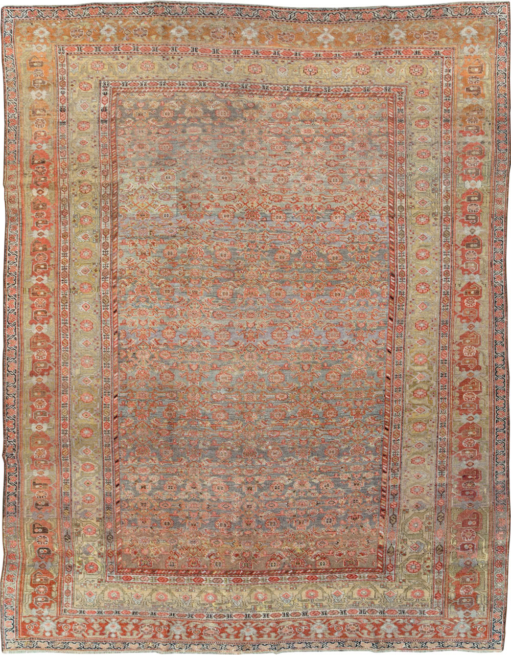 Antique Persian Bidjar Room Size Carpet, No.23633 - Gsblank