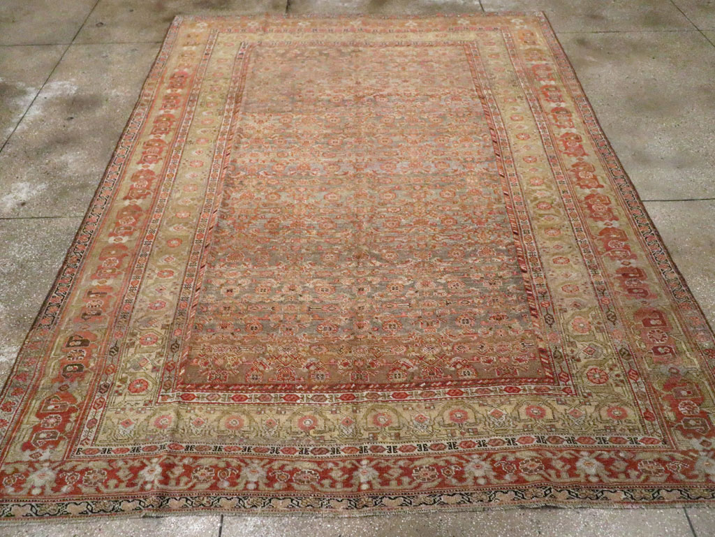 Antique Persian Bidjar Room Size Carpet, No.23633 - Gsblank